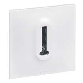 Prise téléphone Neptune - 8 contacts en T - blanc|Legrand-LEG091334