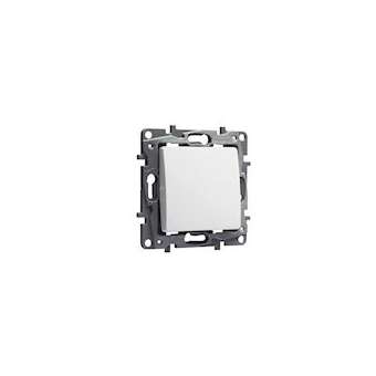 Poussoir simple Niloé 6A 250V~ NO-NF - finition Pur|Legrand-LEG664705