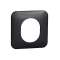 Ovalis - Plaque de finition - 1 poste -Anthracite