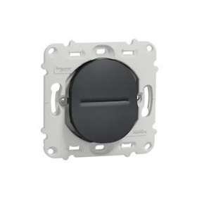 Ovalis - interrupteur va et vient - 10AX - à vis - sans plaque -Anthracite|Schneider Electric-SCHS461204