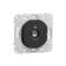 Ovalis - prise TV simple - sans plaque de finition -Anthracite