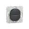 Ovalis - bouton poussoir à fermeture - 10A - à - sans plaque -Anthracite