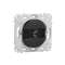Ovalis - poussoir à fermeture - porte-étiquette - 10A - sans plaque -Anthracite