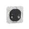 Ovalis - prise TV/R - sans plaque de finition -Anthracite