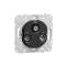 Ovalis - prise TV/R/SAT - sans plaque de finition -Anthracite