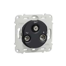 Ovalis - prise TV/R/SAT - sans plaque de finition -Anthracite|Schneider Electric-SCHS461461