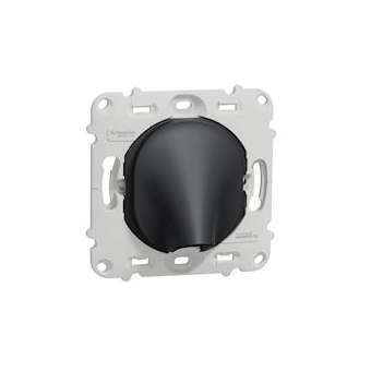 Ovalis - sortie de câble - 16A - D6..12mm - sans plaque -Anthracite|Schneider Electric-SCHS461662