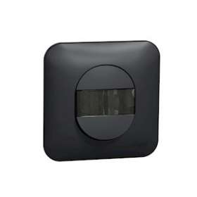 Ovalis - poussoir - porte-étiquette - 10A - à griffes Avec plaque -Anthracite|Schneider Electric-SCHS465266