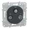Ovalis - prise TV-R-SAT - Anthracite