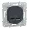Ovalis C Series - doube USB charger 2.1 A - anthracite