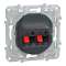 Ovalis C Series - loudspeaker socket - 2 sockets - anthracite