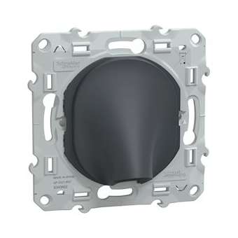 Ovalis - sortie de câble - 16A - D6..12mm - Anthracite|Schneider Electric-SCHS340662