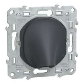 Ovalis - sortie de câble - 16A - D6..12mm - Anthracite|Schneider Electric-SCHS340662