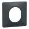 Ovalis - Plaque de finition - 1 poste Anthracite