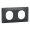 Ovalis C Series - Styl - cover frame - 2 gangs H/V71 - anthracite