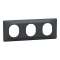 Ovalis C Series - Styl - cover frame - 3 gangs H/V71 - anthracite