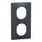 Ovalis C Series, Styl, cover frame, 2 gangs V57, anthracite