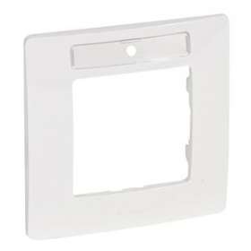 Plaque Niloé 1 poste avec porte étiquette - finition Pur|Legrand-LEG665006