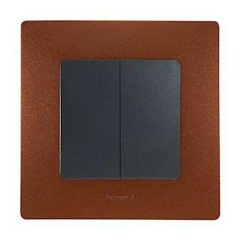 Plaque 1 poste Niloé - Cacao|Legrand-LEG096708