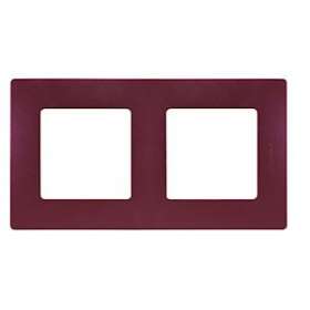 Plaque Niloé 2 postes - Prune|Legrand-LEG096717