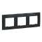 Plaque Niloé 3 postes - Onyx