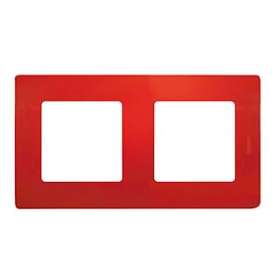 Plaque Niloé 2 postes - Coquelicot|Legrand-LEG096712
