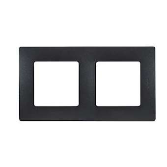 Plaque Niloé 2 postes - Fonte|Legrand-LEG096716