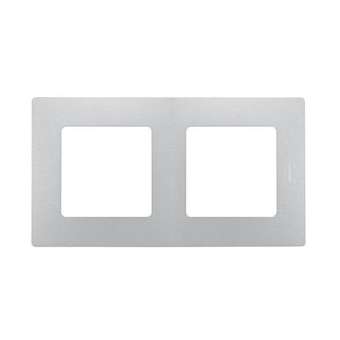 Plaque 2 postes Niloé - Argent|Legrand-LEG096715