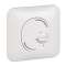 Ovalis - Thermostat d'ambiance - chauffage/climatisation avec plaque Blanc