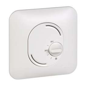 Ovalis - Thermostat d'ambiance - chauffage/climatisation avec plaque Blanc|Schneider Electric-SCHS260500