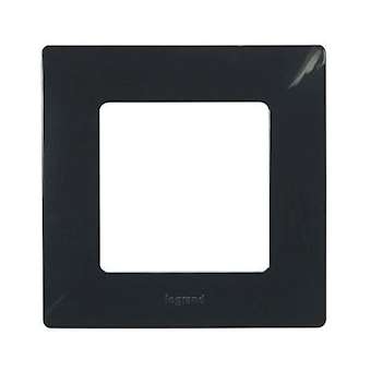 Plaque 1 poste Niloé - Onyx|Legrand-LEG096701