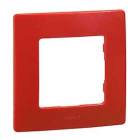 Plaque Niloé 1 poste - Coquelicot|Legrand-LEG096702
