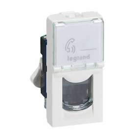 Prise RJ45 catégorie6 FTP Mosaic 1 module - blanc|Legrand-LEG099645