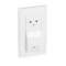 Prise de courant + chargeur USB Type-A 1A 5W Niloé 1 poste - blanc