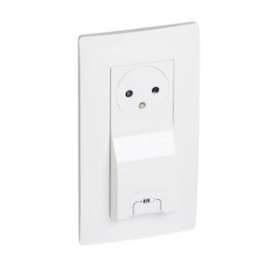 Prise de courant + chargeur USB Type-A 1A 5W Niloé 1 poste - blanc|Legrand-LEG664742