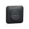 Ovalis - Bouton poussoir à fermeture - 10A Avec plaque de finition -Anthracite