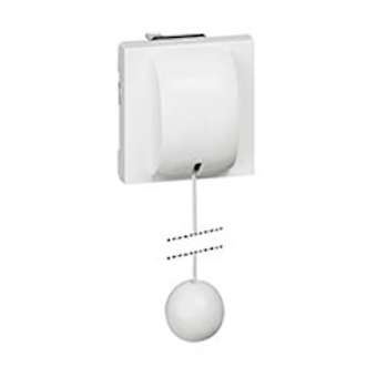 Interrupteur ou va-et-vient à tirage 10AX 250V~ Mosaic 2 modules - blanc|Legrand-LEG077014