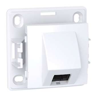 Alréa - prise RJ45 - simple - cat.6 UTP non blindée - mécanisme - blanc polaire|Schneider Electric-SCHALB61342P