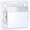 Alréa, Poussoir a fermeture porte-etiquette sans lampe, blanc polaire|Schneider Electric-SCHALB61062P