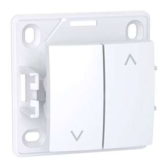 Alréa, Poussoir volets roulants, blanc polaire|Schneider Electric-SCHALB61199P