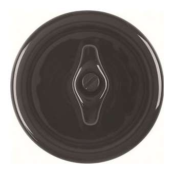 1930 Enjo+manette rotativ noir Porcelaine by Rosenthal|Hager-HAGWMV785N