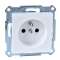 Merten M-Plan - prise 2P+T - NF - borne à vis - blanc antimicrobien|Schneider Electric-SCHMTN2600-0325