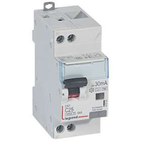 Disjoncteur diff DX³ 4500 -vis/vis- U+N 230V~ 25A- typeF-30mA -courbe C - 2M|Legrand-LEG410755