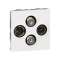 Prise TV-R-SAT-SAT Mosaic 2 modules - blanc|Legrand-LEG078794