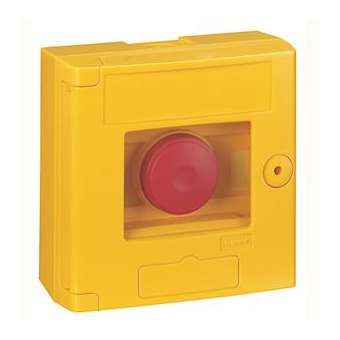 Coffret bris de glace double position IP44 jaune - montage en saillie|Legrand-LEG038001