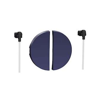 Odace, 2 demi enjoliveur Cobalt, livré sans LED|Schneider Electric-SCHS550298