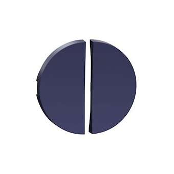 Odace Cobalt, enjoliveur double va-et-vient et poussoir|Schneider Electric-SCHS550614