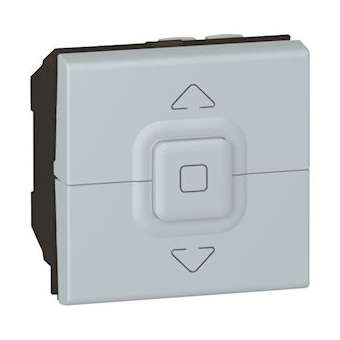 Poussoir 500W maximum Mosaic pour 1 ou plusieurs volets roulants - alu|Legrand-LEG079228