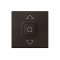 Interrupteur de volets roulants 500W maximum Mosaic 2 modules - noir mat