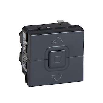 Interrupteur de volets roulants 500W maximum Mosaic 2 modules - anthracite|Legrand-LEG079126